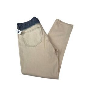 GAP ORIGINAL BEST GIRLFRIEND" Bleach Dipped Crop Jeans size 28 (34X27.5) NWT‎